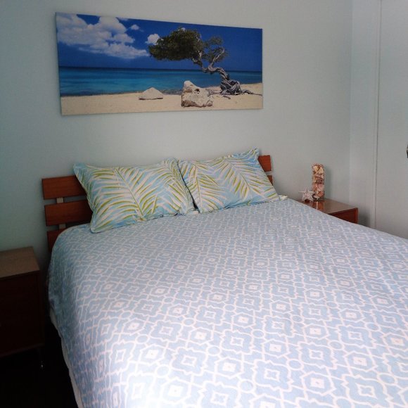 Tropical vibes reversible full queen duvet cover 3 pieces - Picture 10 of 13